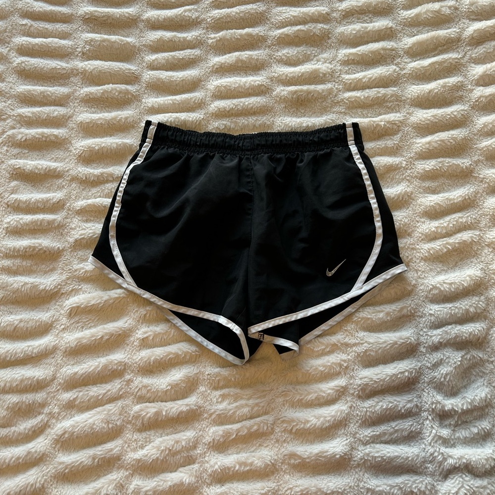 Nike Kids Black and White Athletic Shorts